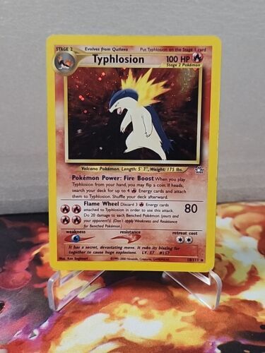 ポケモン TCG Typhlosion Neo Genesis 18/111 Holo Unlimited Holo Rare HP? 海外 即決_ポケモン TCG Typhlosio 1