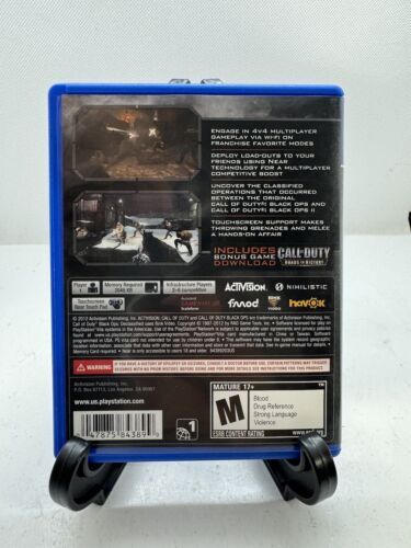 Call Of Duty Black Ops: Declassified Complete (PlayStation PS Vita, 2012) 海外 即決_Call Of Duty Black 2