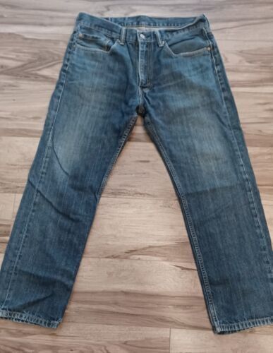 LEVI'S 505 Regular Fit Straight Leg Blue 100% Cotton Denim Jeans Size 34" x 30" 海外 即決_LEVIS 505 Regular 4