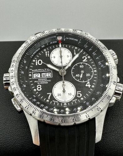 HAMILTON KHAKI AVIATION X-WIND AUTOMATIC CHRONOGRAPH 44mm 60 Hour Power Reserve 海外 即決_HAMILTON KHAKI AVI 5