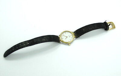 Ladies OMEGA DEVILLE 18k Gold Stainless Steel Leather Band Watch 595 0101 0901 海外 即決_Ladies OMEGA DEVIL 4