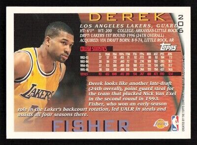 1996-97 Topps 206 Derek Fisher Los Angeles Lakers 海外 即決_1996-97 Topps 206 2