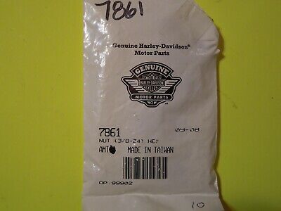 1 NOS OEM Harley Davidson 3/8"-24 x 9/16" Hex Nut P/N 7861 海外 即決_1 NOS OEM Harley D 2