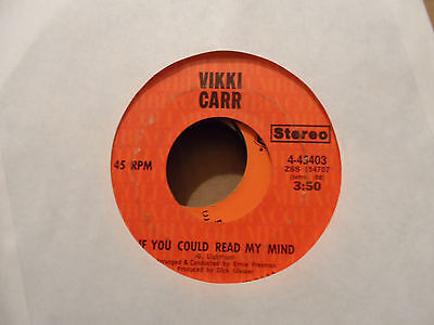 Vikki Carr - Six Weeks Every サム〜調和 /mer / If You Could Read My Mind 7" 45 Record 海外 即決_Vikki Carr - Six W 2