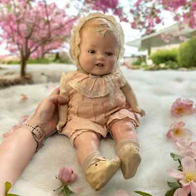 Vintage Composition Big Baby Doll with Teeth and Outfit TLC 海外 即決_Vintage Compositio 1