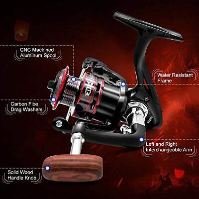 Ultralight Fishing Reel: Spinning Reel Gear Ratio 12 Ball Bearings 39.5LB Carbon 海外 即決_Ultralight Fishing 6