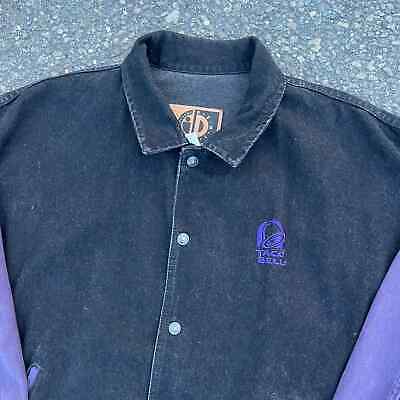 Vintage Taco Bell black purple varsity bomber style jacket 海外 即決_Vintage Taco Bell 2