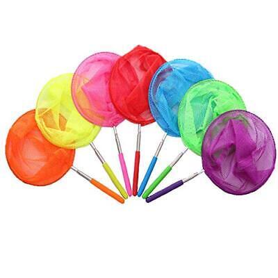 7 Pieces Colourful Telescopic Kids Fishing Net Butterfly Net Catching for Insect 海外 即決_7 Pieces Colourful 1