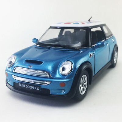New 5" Kinsmart Mini Cooper S British Flag Diecast Model Toy 1:28 Blue 海外 即決_New 5&quot; Kinsmart Mi 1