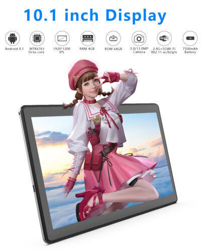 10.1" Tablet Android Tablets Pad Octa Core 4GB 64GB WiFi 6 Tablet Computer GPS 海外 即決_10.1&quot; Tablet Andro 8