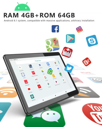 10.1" Tablet Android Tablets Pad Octa Core 4GB 64GB WiFi 6 Tablet Computer GPS 海外 即決_10.1&quot; Tablet Andro 9