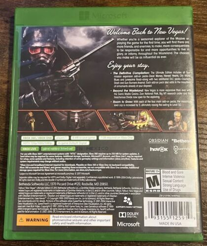 Fallout: New Vegas Ultimate Edition (Xbox 360, 2012) 2 Disc Xbox One Compatible 海外 即決_Fallout: New Vegas 3