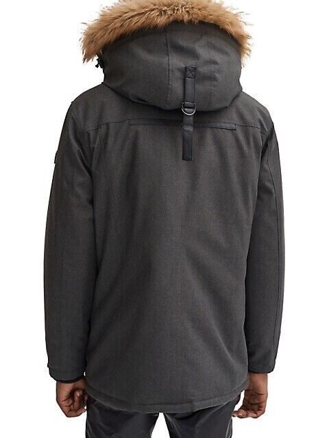 Noize mens Faux Fur-Trim coat jacket in black $270 -30c size XXL 海外 即決_Noize mens Faux Fu 4