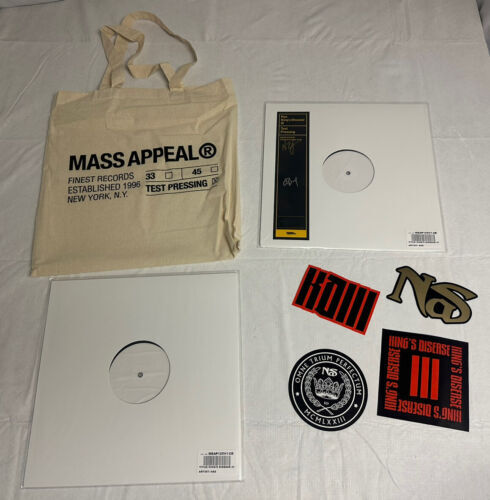 NAS HIT BOY SIGNED 2 LP KINGS DISEASE III TEST PRESS バイナル LE RAP HIPHOP 12" 海外 即決_NAS HIT BOY SIGNED 1