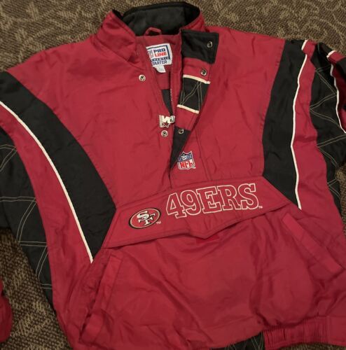 Men’s Vintage San Francisco 49ers Starter Pro Line NFL Pullover Jacket Size L? 海外 即決_Men’s Vintage San 2