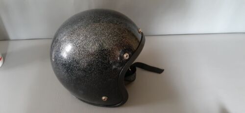 VINTAGE 1960's LSI-4150 MOTORCYCLE SNOWMOBILE HELMET MARDI GRAS METAL FLAKE 海外 即決_VINTAGE 1960s L 4