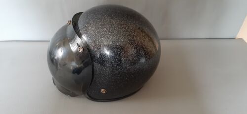 VINTAGE 1960's LSI-4150 MOTORCYCLE SNOWMOBILE HELMET MARDI GRAS METAL FLAKE 海外 即決_VINTAGE 1960s L 9