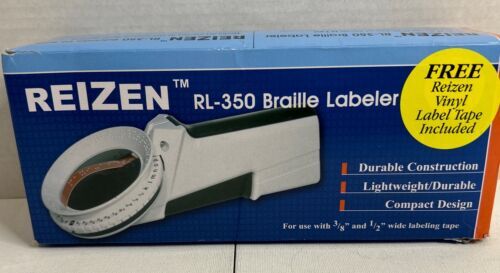 Reizen RL-350 Braille Labeler Label Maker plus Vinyl Label Tape Roll Lightweight 海外 即決_Reizen RL-350 Brai 1