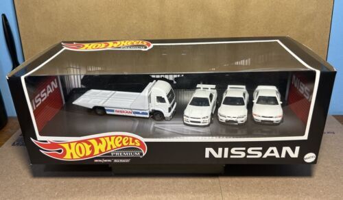 Hot Wheels Premium Diorama Box Set White Nissan Skyline GT-R R34/R33/R32 海外 即決_Hot Wheels Premium 1