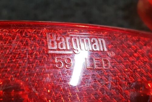 New 2 RED #59 Bargman LED Marker Lights & Lens Hard Wired RV Camper Trailer 海外 即決_New 2 RED #59 Barg 7