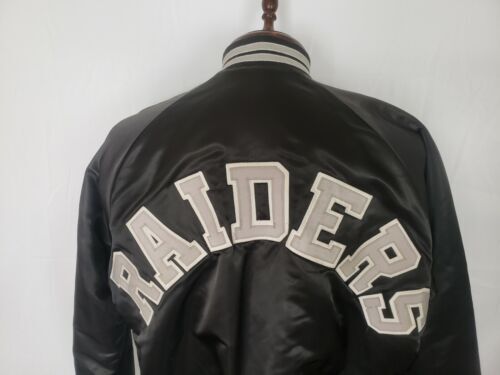 ?Vintage Chalk Line XL Oakland Las Vegas Raiders Starter Style Spellout Jacket 海外 即決_?Vintage Chalk Lin 6