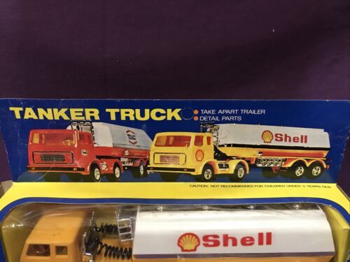 60’s-70’s Friction Drive Plastic TANKER TRUCK SHELL OIL w/ Box ~ Hong Kong 海外 即決_60’s-70’s Friction 9