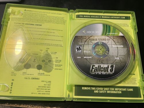 Fallout 3 Game of the Year Edition Xbox One, Xbox 360 - TESTED & WORKING 海外 即決_Fallout 3 Game of 2