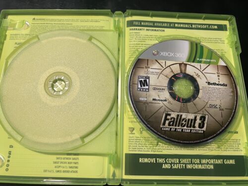 Fallout 3 Game of the Year Edition Xbox One, Xbox 360 - TESTED & WORKING 海外 即決_Fallout 3 Game of 3