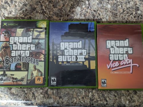 Grand Theft Auto Trilogy Xbox Original GTA Vice City III San Andreas Lot 3 Games 海外 即決_Grand Theft Auto T 1