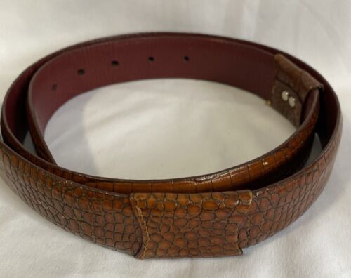 Tiger Woods Genuine Leather Snake Skin Belt Brown Sz 38 海外 即決_Tiger Woods Genuin 3