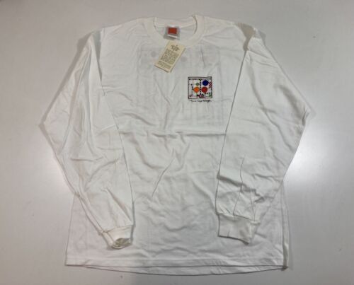 Frank Lloyd Wright “Coonley Playhouse” Long Sleeve T-shirt Size Large 2-sided 海外 即決_Frank Lloyd Wright 1