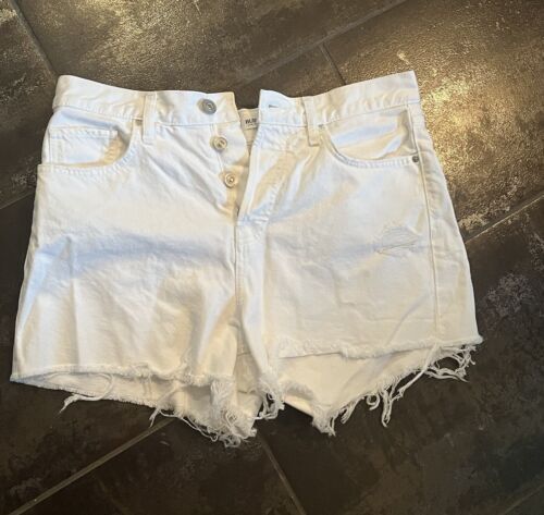 Anthropologie HUDSON Jeans Shorts Lori High-Rise White Cutoff Denim Jean Size 29 海外 即決_Anthropologie HUDS 3