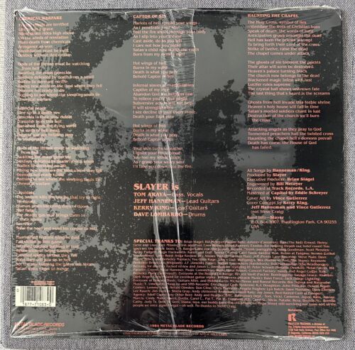 Slayer Haunting The Chapel 12" EP 1984 Metal Blade First Press Thrash 海外 即決_Slayer Haunting 2