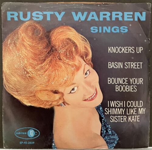 Rusty Warren- Bounce Your Boobies/Knockers Up- Rare 7" Vinyl Picture Sleeve E.P. 海外 即決_Rusty Warren- Boun 1