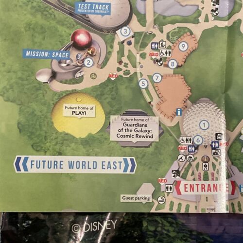Epcot map set all Languages 070621 Epcot Expereince Future World East West 海外 即決_Epcot map set all 6