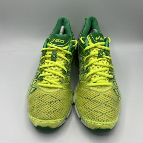 アシックス Gel Kinsei 5 Fluid Ride グリーン Yellow Shoes Men's サイズ28cm(US10) Lace Up Synthetic 海外 即決_アシックス Gel Kinsei 5 3