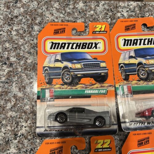 Matchbox Italian Stars #21-23, and #25 Lamborghini & Ferrari Lot of 4 (1999) 海外 即決_Matchbox Italian S 2