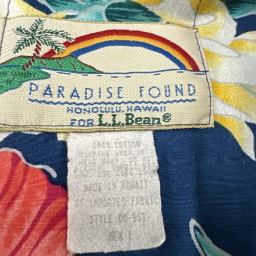 Vintage Paradise Found Hawaiian Shirt Size LARGE- Made in Hawaii 海外 即決_Vintage Paradise F 4