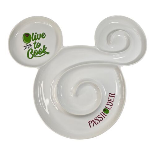 Disney Epcot 2020 25th Food and Wine Festival Olive to Cook Plate Platter NEW 海外 即決_Disney Epcot 2020 6