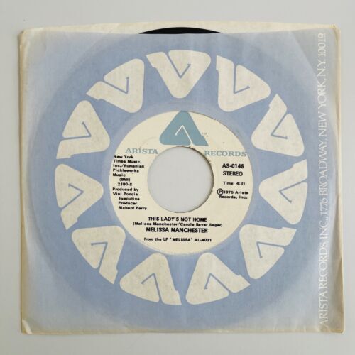 Melissa Manchester - Just Too Many People / This Lady's Not Home (1975) 7" 45 EX 海外 即決_Melissa Manchester 6