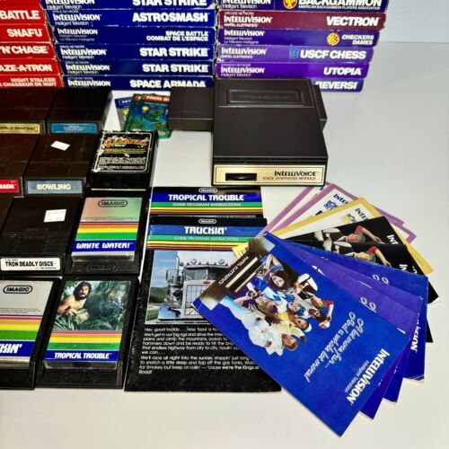 NOT TESTED LOT - 67 Intellivision Games CIB W Manuals & Loose Varying Conditions 海外 即決_NOT TESTED LOT - 6 3