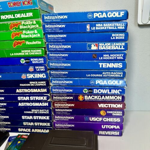 NOT TESTED LOT - 67 Intellivision Games CIB W Manuals & Loose Varying Conditions 海外 即決_NOT TESTED LOT - 6 6