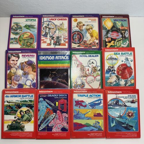 NOT TESTED LOT - 67 Intellivision Games CIB W Manuals & Loose Varying Conditions 海外 即決_NOT TESTED LOT - 6 9