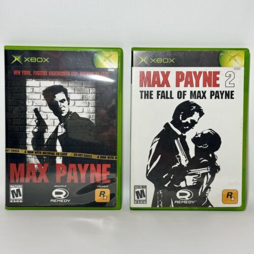 Max Payne 1 And 2 The Fall of Max Payne Microsoft Original Xbox Complete CIB 海外 即決_Max Payne 1 And 2 1