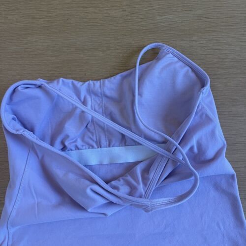 Women's Lululemon Sz 8 Power Y Tank Top Lilac Purple Breathable Stretch Gym Yoga 海外 即決_Womens Lululemon 4