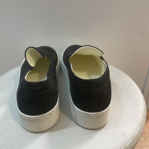 New THE ROW Dean Suede Slip-on Shoes ブラック 22cm(US4)1.5EU 海外 即決_New THE ROW Dean S 4