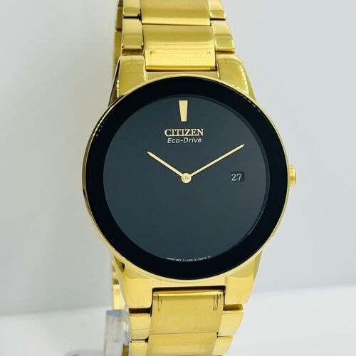 Citizen Men's Axiom Eco-Drive Gold/Black 40mm Stainless Steel Watch AU1062-56E 海外 即決_Citizen Mens Axio 2