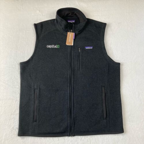 NEW w/ TAGS! Patagonia CapitalG Google Mens Better Sweater Black Vest L MSRP $99 海外 即決_NEW w/ TAGS! Patag 1