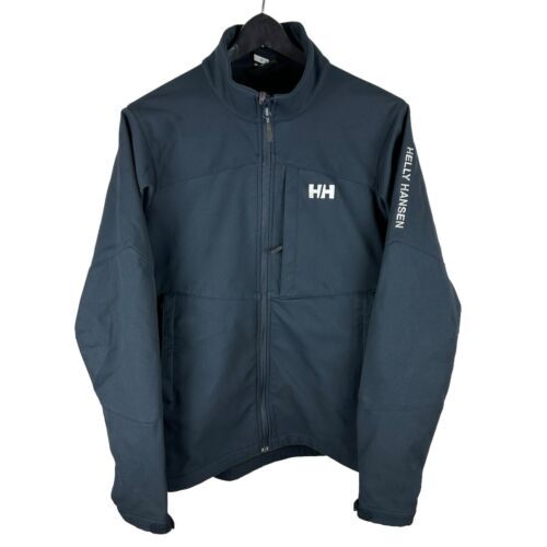 Mens Y2K Helly Hansen Blue Full Zip Essential Logo Jacket Size M 海外 即決_Mens Y2K Helly Han 1