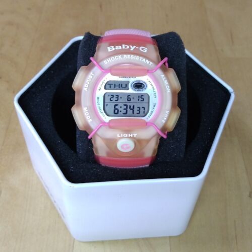 VINTAGE! Casio Baby-G Reef BG-160 Pink & White Jelly Women's Watch 海外 即決_VINTAGE! Casio Bab 1
